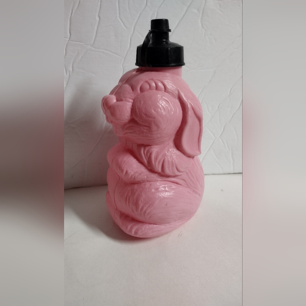 Vintage Collectible 1987 Rax Restaurant Sippy Cup Pink Bunny Rabbit 6"